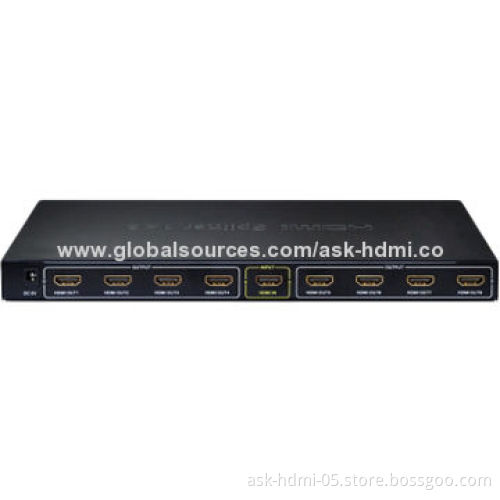 1.3v Mini 1 x 8 HDMI Splitter 3D Supported